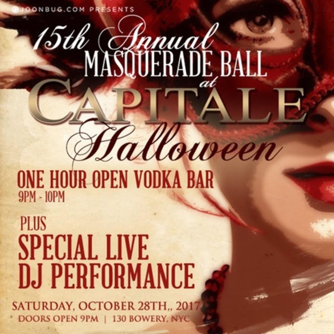 New York City Halloween Weekend 2017 – 15th Annual Masquerade Ball at Capitale #…