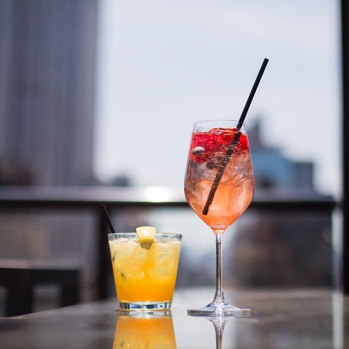 The weekend will come… but first, grab a drink. : @nessa_siri…  #rooftopbarsnyc …