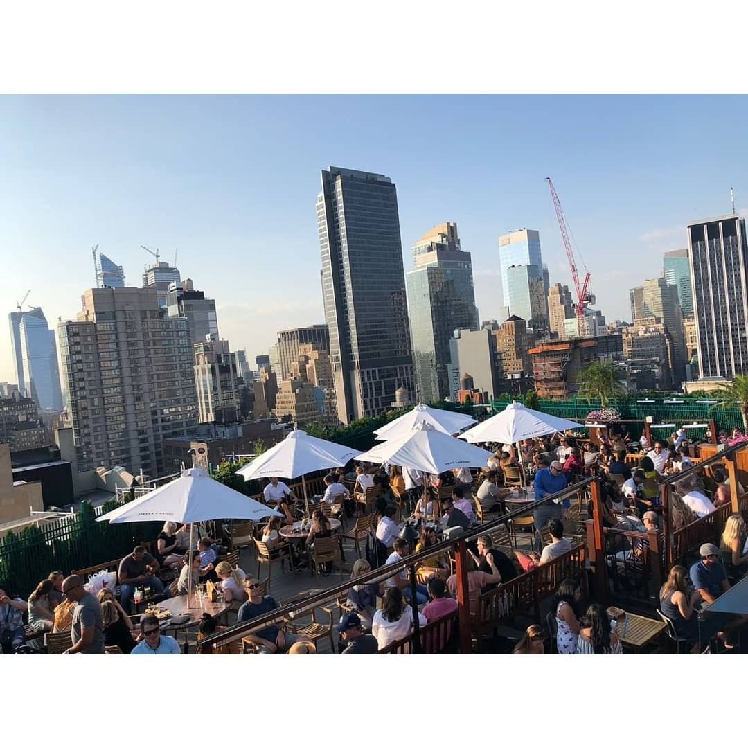 Happy hour is truly happy on the roof……