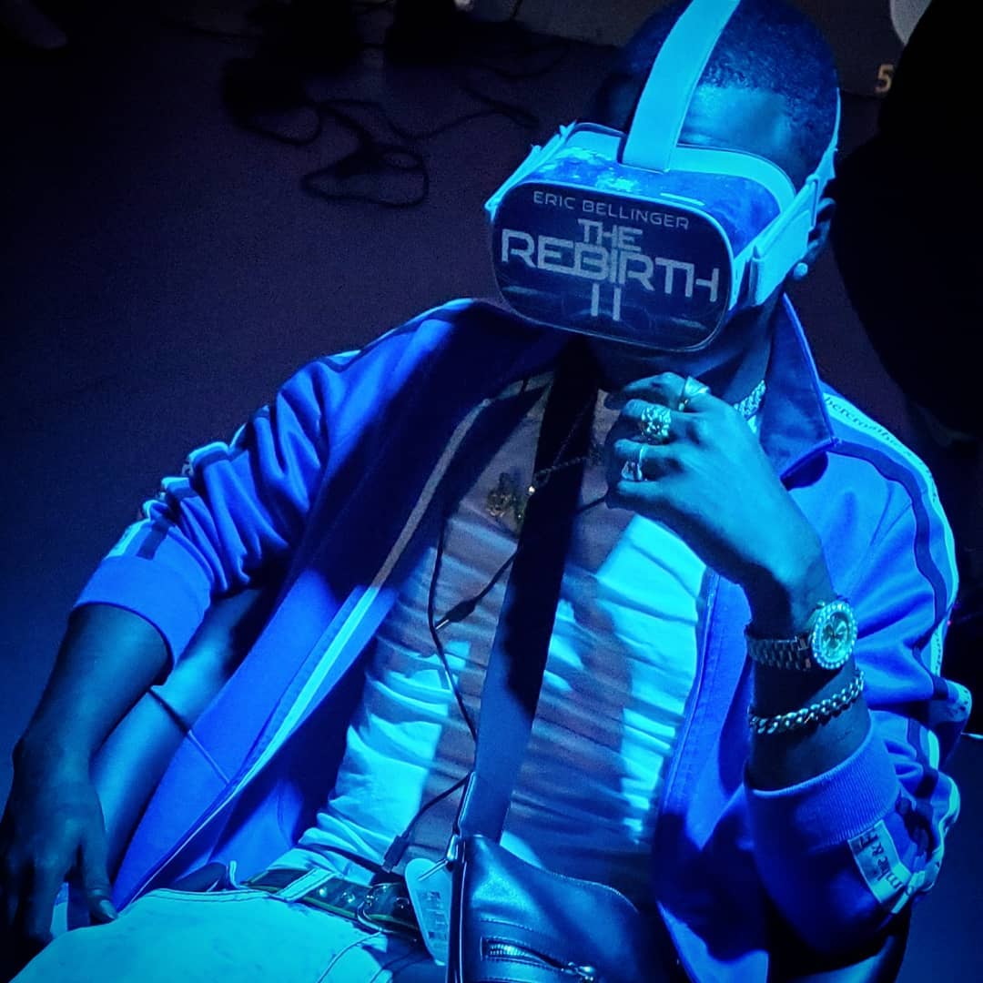 @toniiboii_jigg watching vr music experience we have created for @ericbellinger …