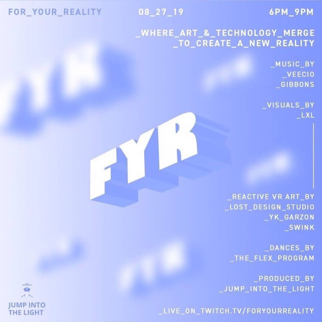 For Your Reality 
DJ x Dance x Virtual Reality
Tonight special wvent for #JUMPTU…