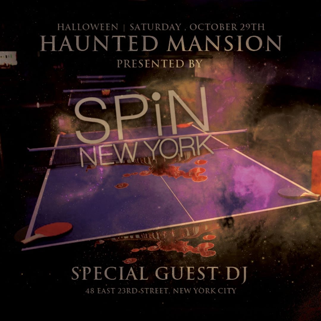 Haunted Mansion Presented By SPiN New York #pingpongnyc, #spinhalloween, #spinny…