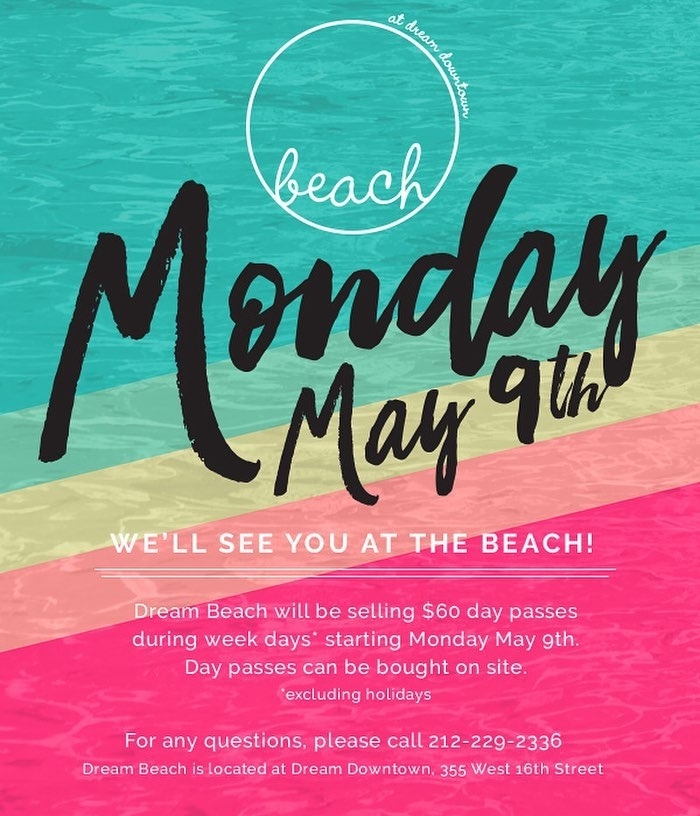 Dream no more. 
#DreamBeachNYC is open for business starting today! Available we…