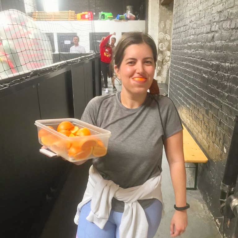 We found our #bubble #soccermom by following the #orangeslices #gamedaysnacks #g…