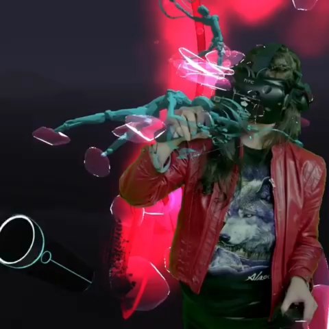 Check out @carrieableart working on her vr art work as part of her artist reside…