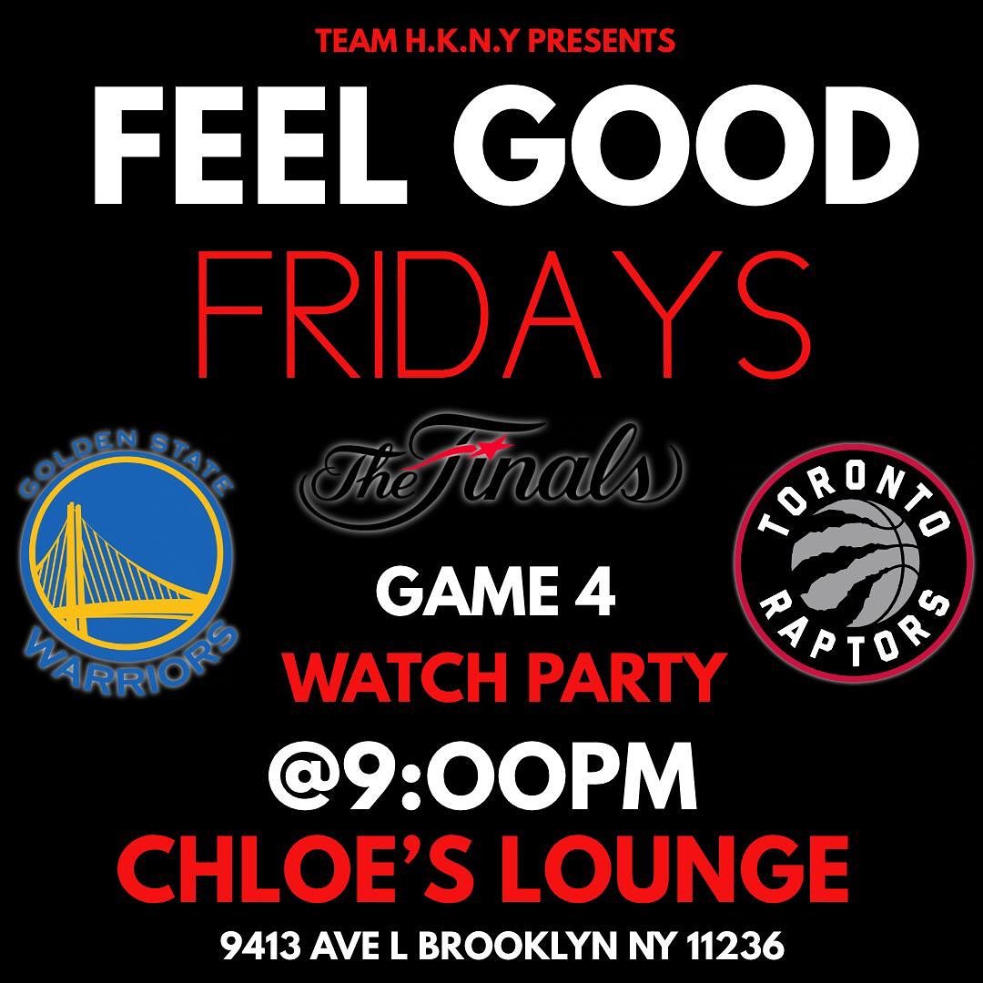 Meet Me Inside Of @ChloesNyc TONIGHT For #FeelGoodFridays NBA Finals Watch Party…