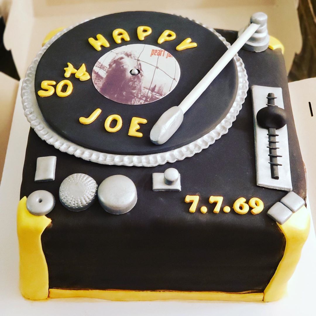 Happy Birthday Joe!  I hope you enjoyed your very special record player cake wit…