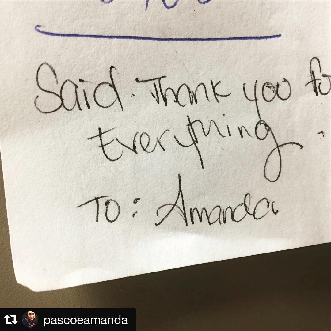 This note made our #day – #Thanks for sharing @pascoeamanda and thank you so muc…