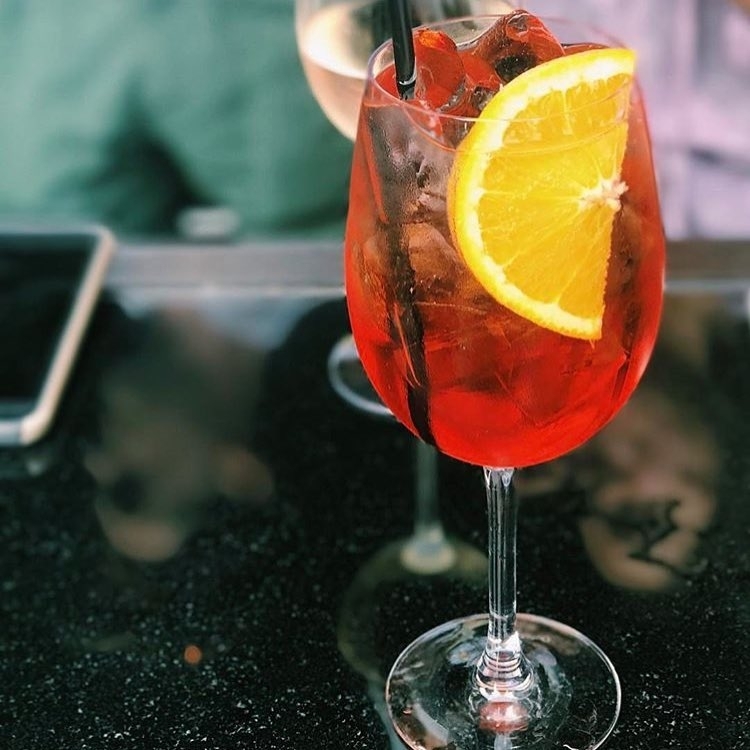 Just a little Sunday spritz #archergrams  @ameliacaneat… #archergrams #rooftopba…
