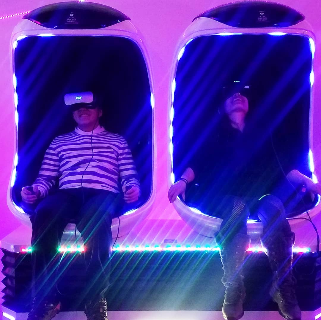 Have you tried the VR rollercoaster experience yet!? Its super fun and only $10
…