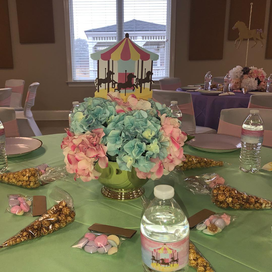 Carousel Baby Shower Theme.  
Contact us for your next event. 
For info.: .
 919…