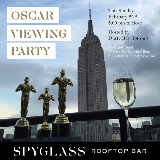 Counting down the days until our red carpet Oscars viewing party! Sip a cocktail…