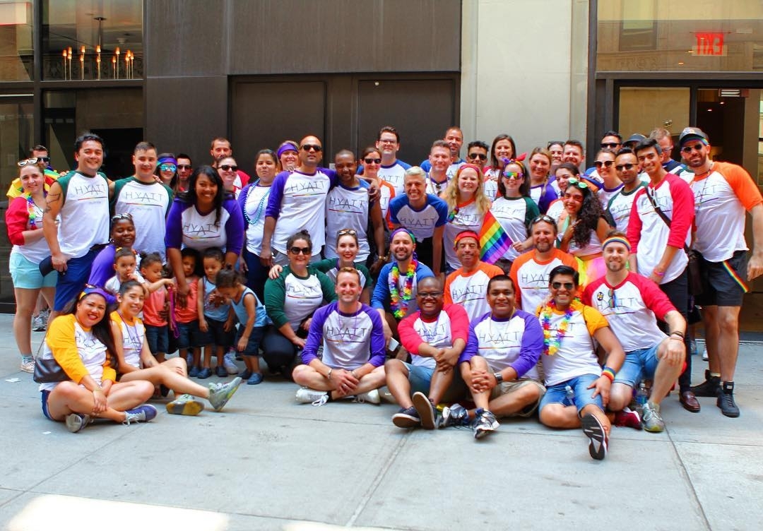 Celebrating #GayPride2016 in #NYC #InAHyattWorld #SameLove #LoveIsLove #HyPride …