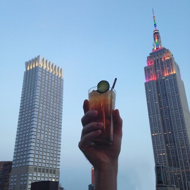 Raise a glass to @NYCpride…  #rooftopbarsnyc #nyclife #nycnightlife…