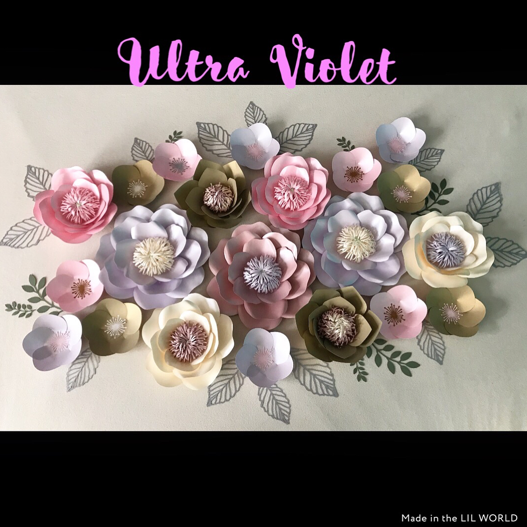 “Ultra Violet” set of 21 flowers, 
the same cute baby set was used to decorate t…