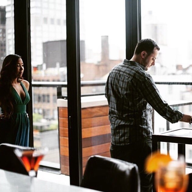 Congratulations to @davidburkefabrick chef @adin_langille on your engagement!
: …