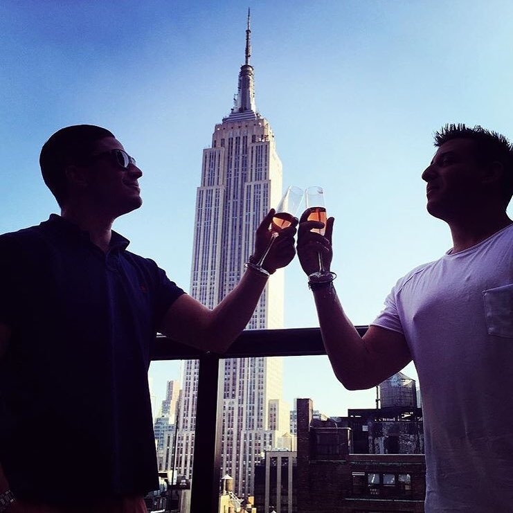 We’ve come to a conclusion, real men drink pink… Cheers to a bubbly Monday.
: … …