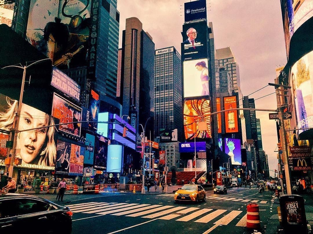 “the afternoon calm before the storm.” By @blairolivia  #repost @timessquarenyc …