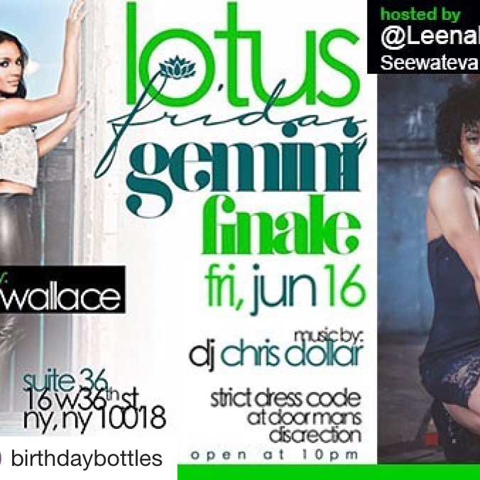 #Repost @birthdaybottles (@get_repost)
・・・
#LOTUSFRIDAYSNYC JUNE 16
Hosted by TA…