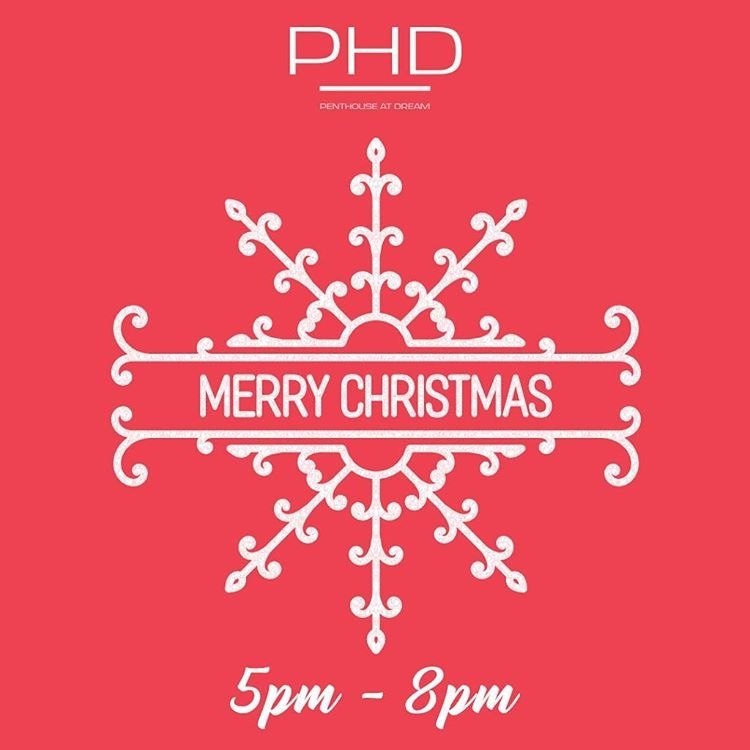 Merry Christmas and Happy Holidays! We’re open from 5-8pm today only…. #rooftopb…