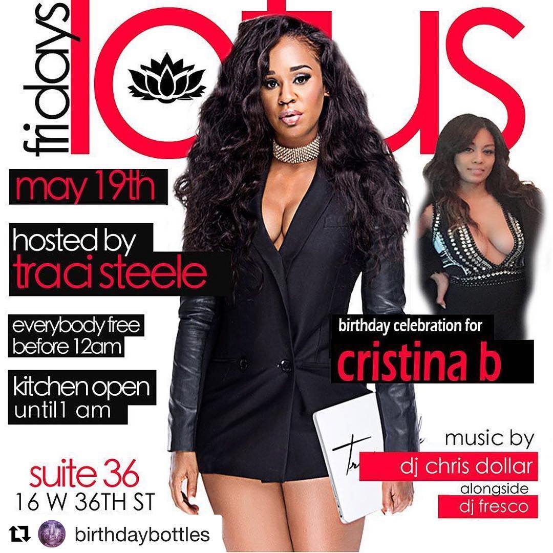 #Repost @birthdaybottles (@get_repost)
・・・
#LOTUSFRIDAYSNYC MAY 19
Birthday Bash…