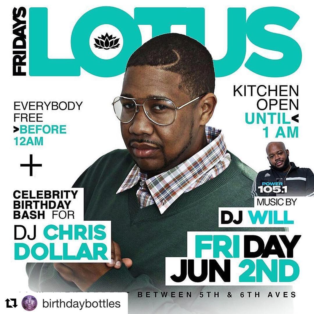 #Repost @birthdaybottles (@get_repost)
・・・
#LOTUSFRIDAYSNYC JUNE 2nd

DJ CHRIS D…