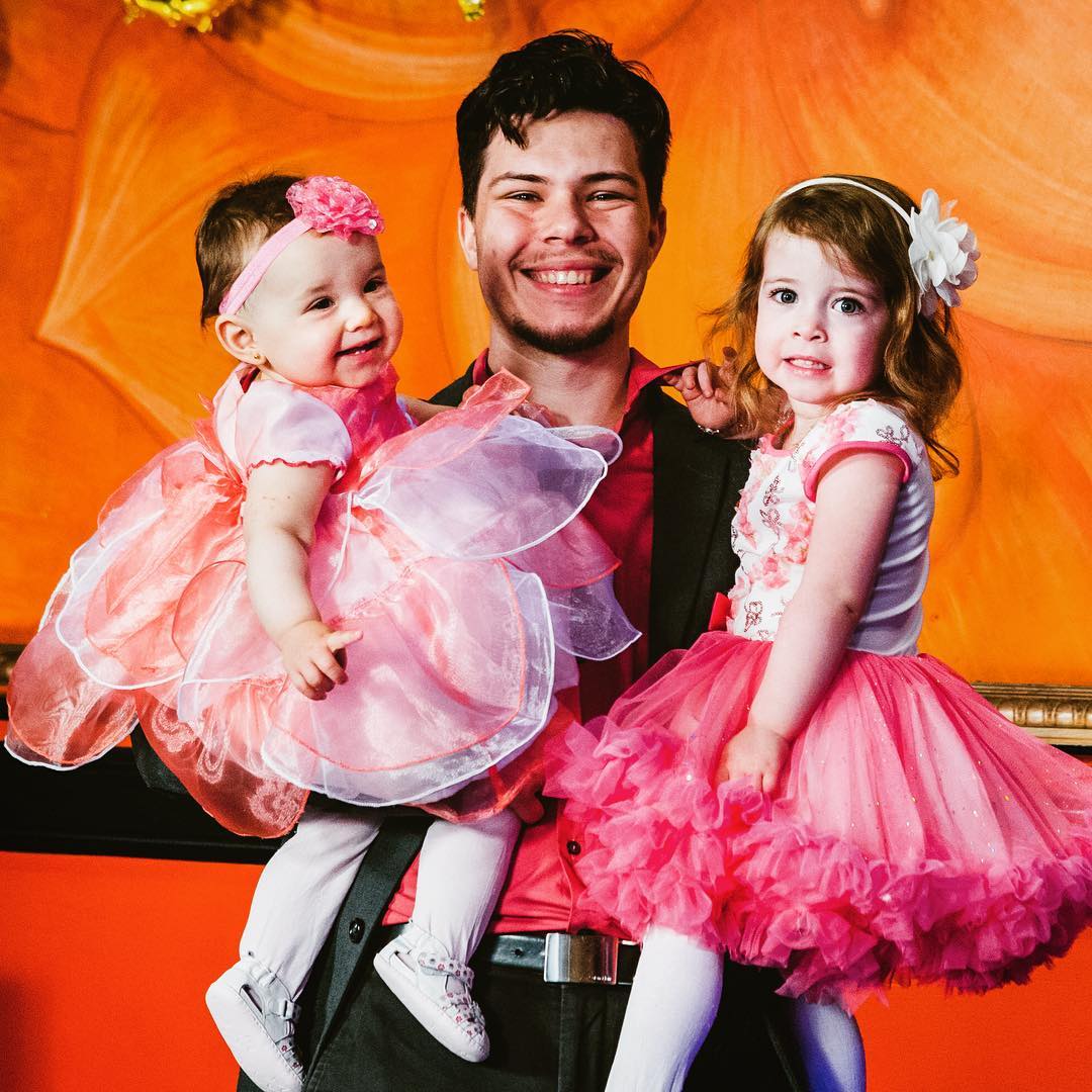 Proud pop on his youngest girl’s 1st birthday celebration!  #celebratelife #oran…