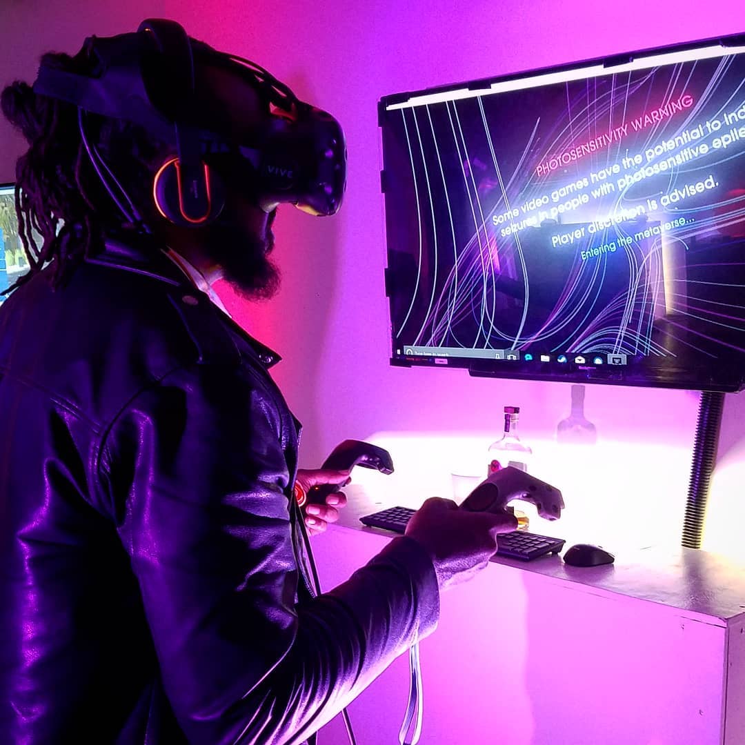 The future of music is now! @musicmanty experimenting with @thewavevr at @jumpin…