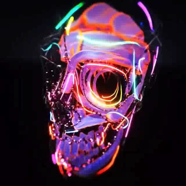“Skull day” a VR painting by @lorenipsvm + DJ Donkeyface beat with the brushes s…