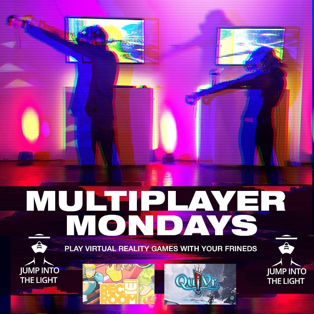 Join our MULTIPLAYER MONDAYS 
Play #VirtualReality games with your friends today…