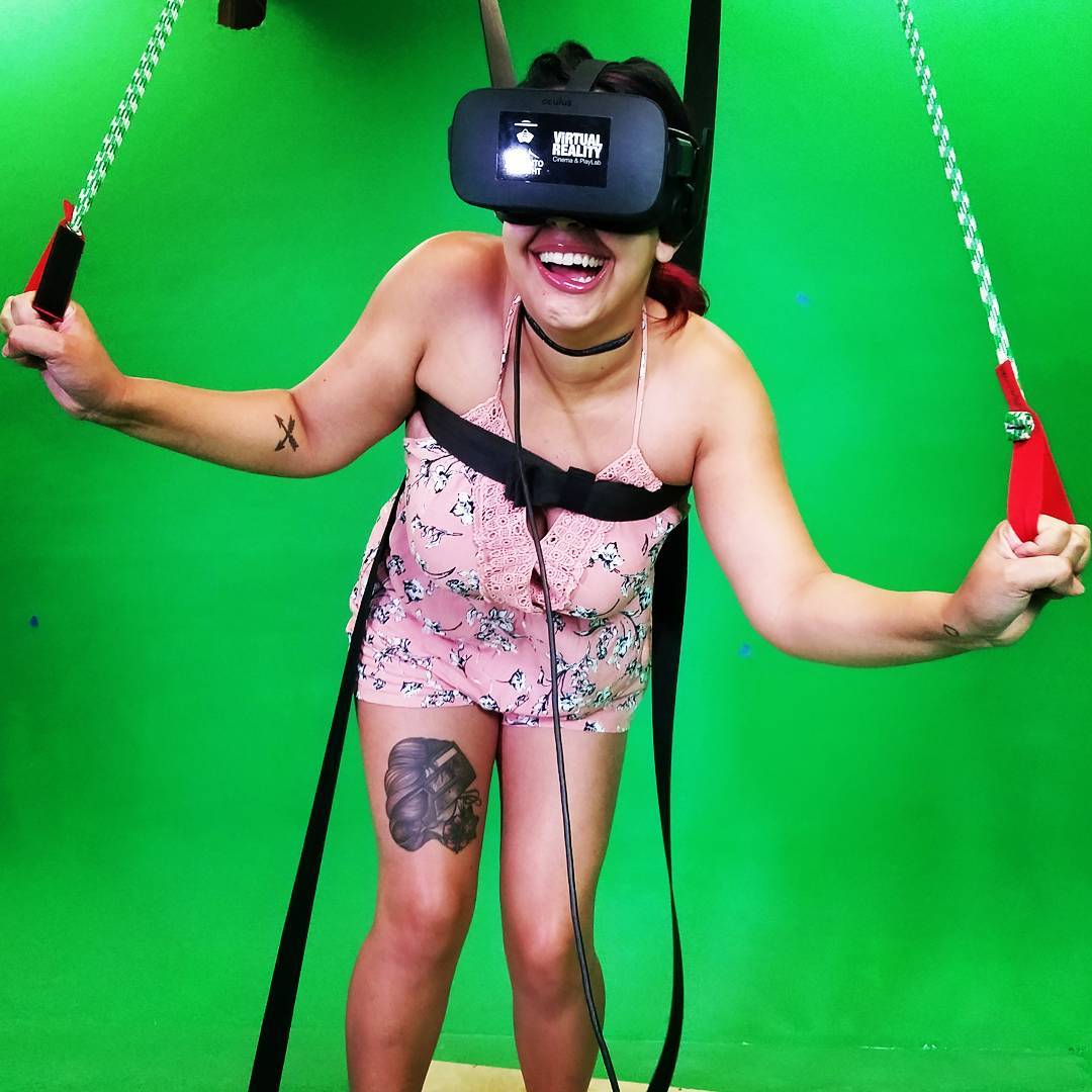 Experience skydiving in VR!! Come by today and jump out of a virtual areoplane a…
