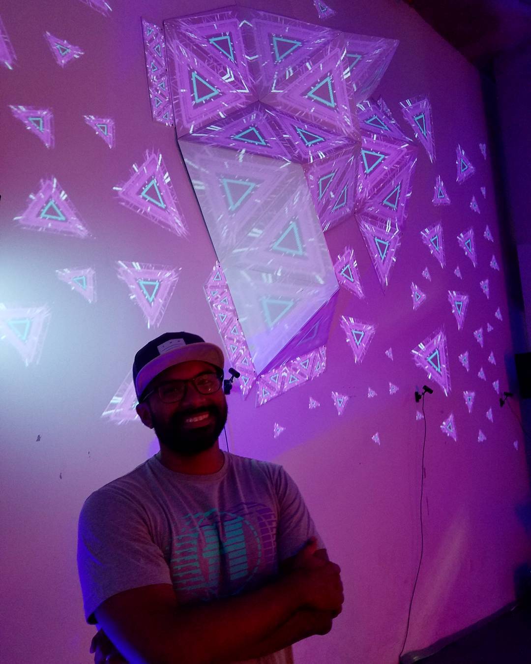Our magic man and artist in residency @stevelucin in front of his newly revamped…