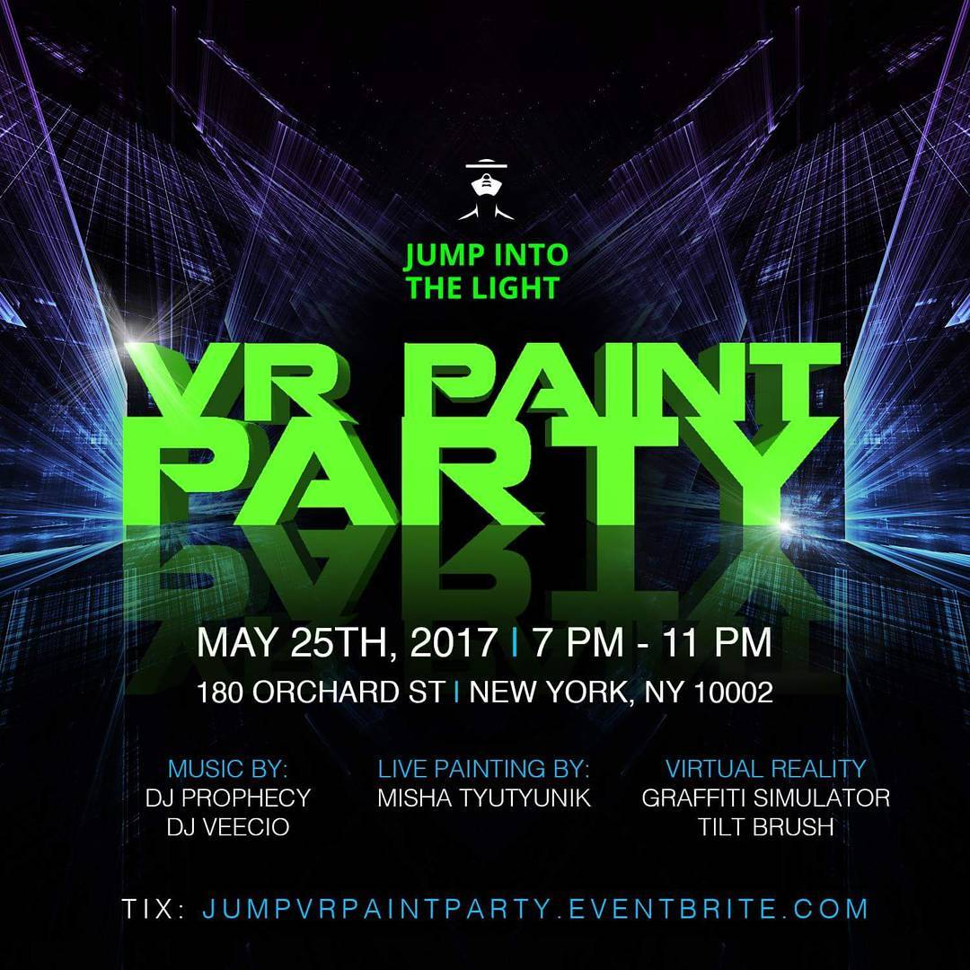 VR PAINT PARTY!! No dripps just virtual splatters!!
Come thru for the night of V…