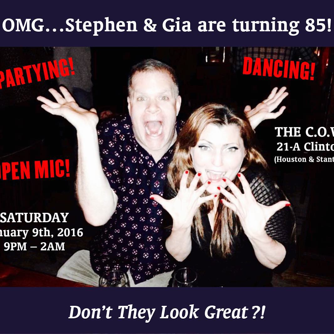 My Birthday Party with Gia! We turn 85! Come party with us! Open mic, dancing an…