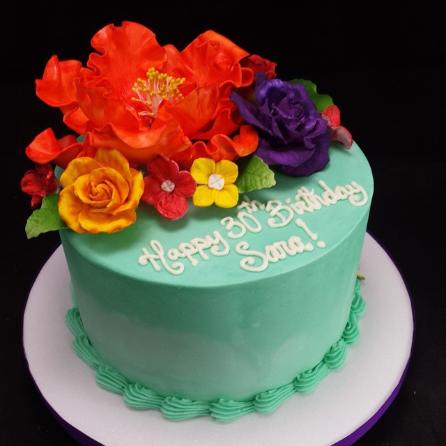 Birthday Cake for a previous bride. Happy Birthday Sara!
#Birthday #birthdaycake…