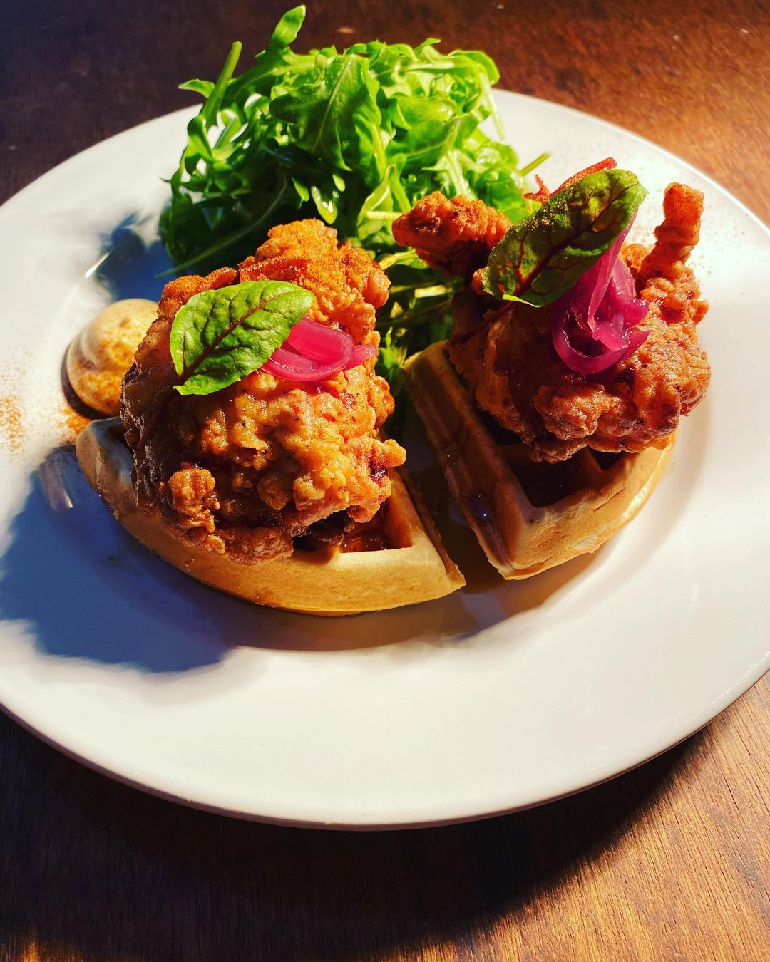 Our Famous Chicken & Waffle dish is Back!
Only on weekends, come try!…