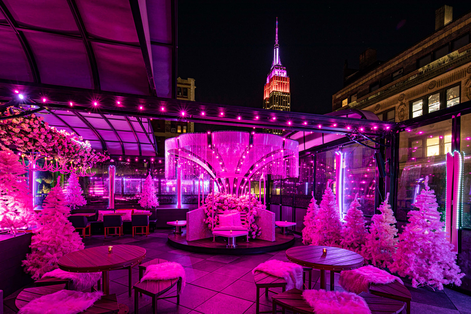 Experience the Enchantment of Magic Hour Rooftop at Moxy Times Square